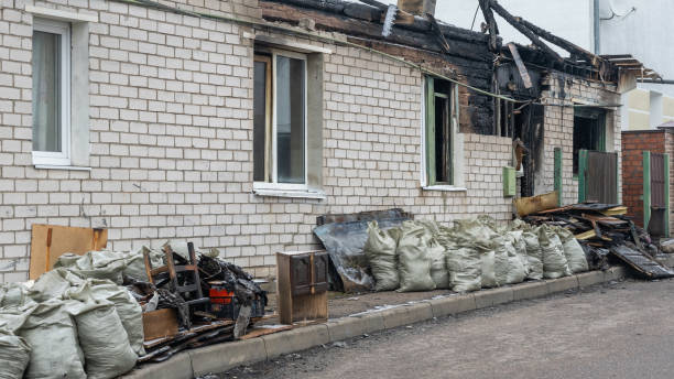 Professional Fire Damage Restoration technician working in Monticello, FL